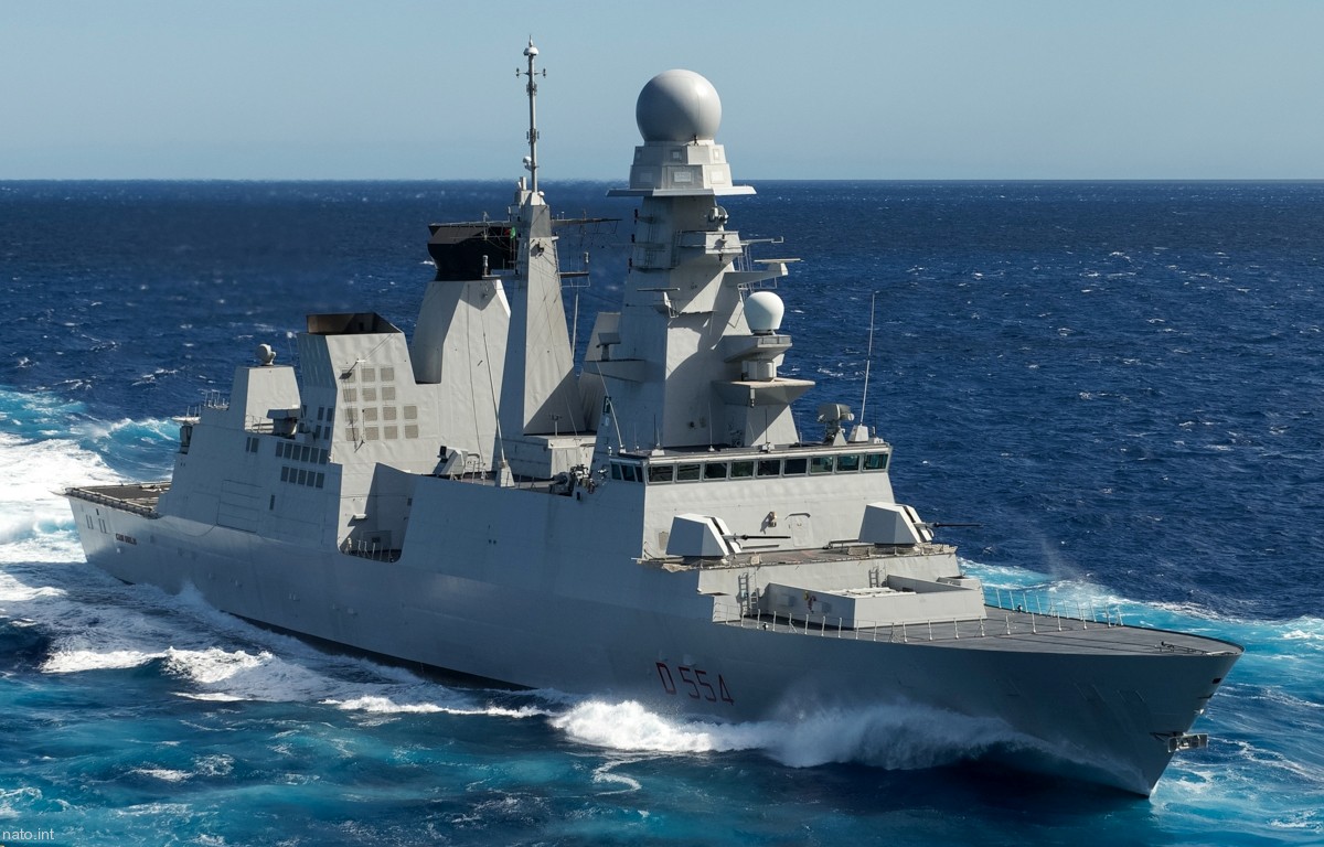 d-554 caio duilio its nave horizon class guided missile destroyer italian navy 03