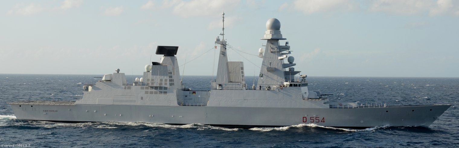 d-554 caio duilio its nave horizon class guided missile destroyer italian navy 08