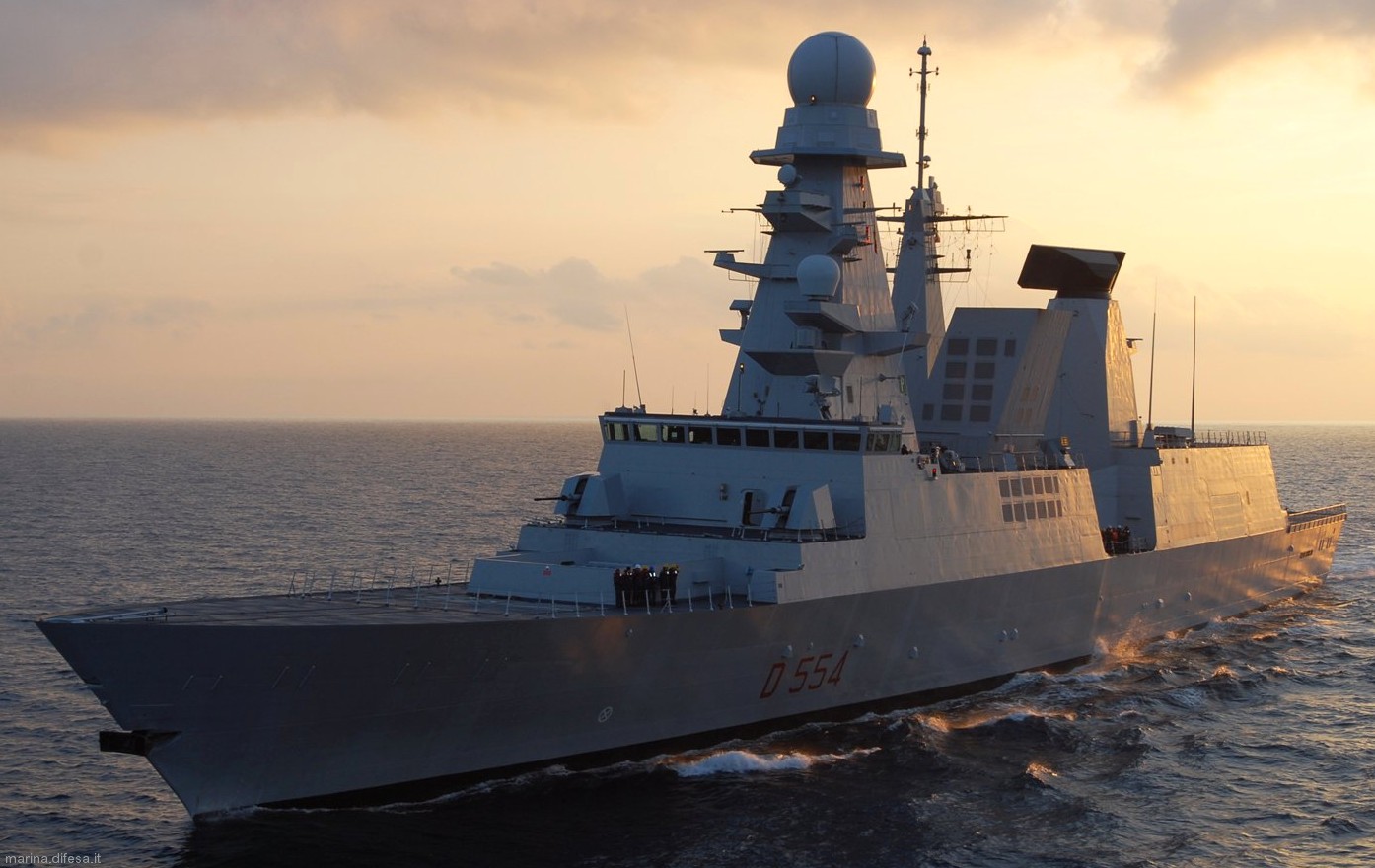d-554 caio duilio its nave horizon class guided missile destroyer italian navy 14