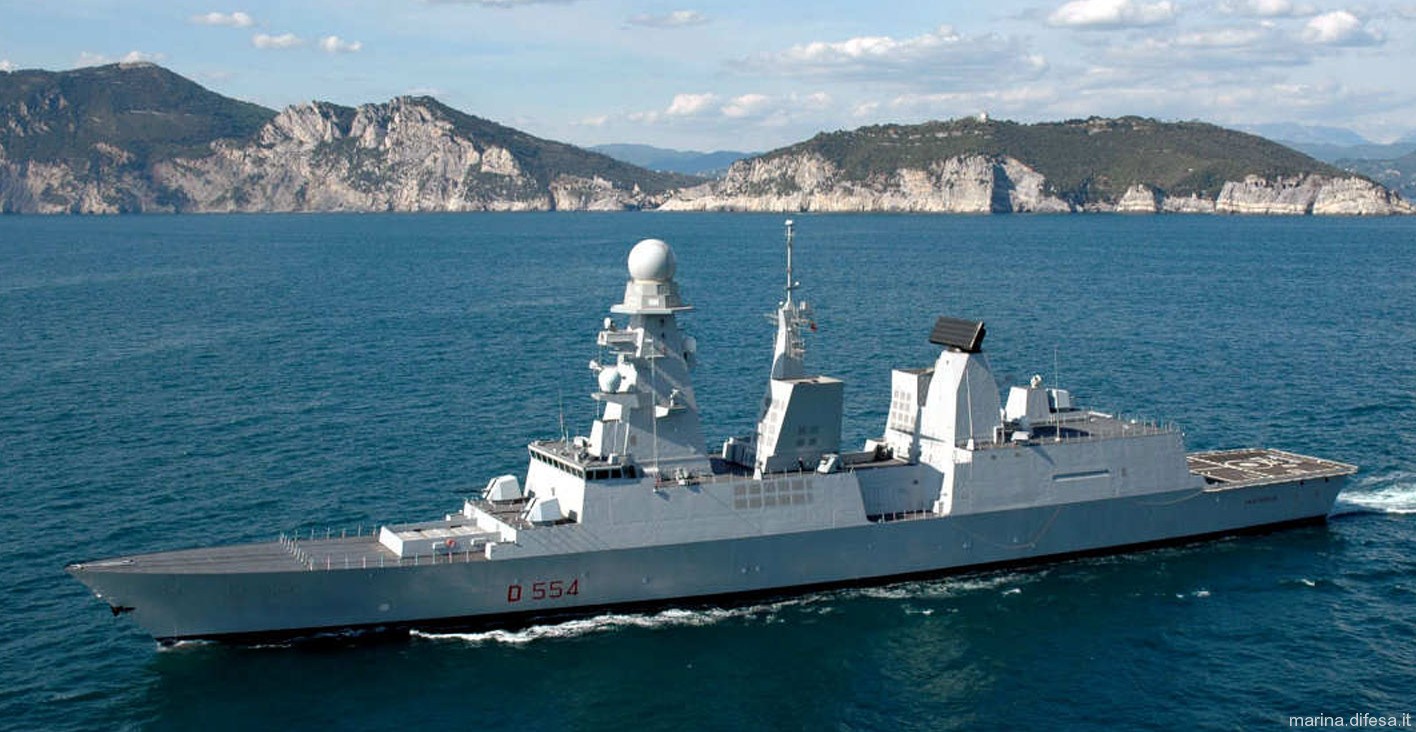 d-554 caio duilio its nave horizon class guided missile destroyer italian navy 16