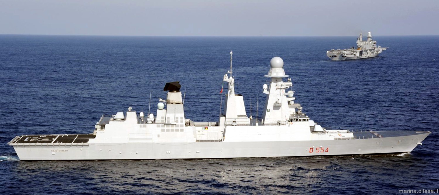 d-554 caio duilio its nave horizon class guided missile destroyer italian navy 18
