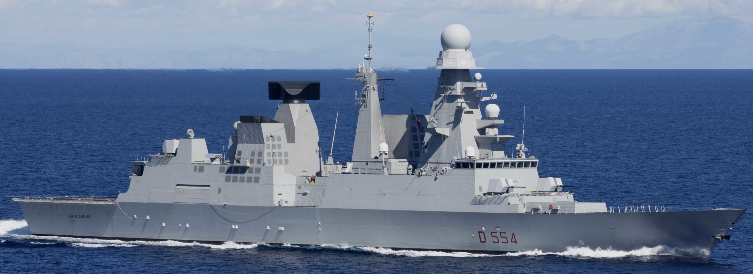 d-554 caio duilio its nave horizon class guided missile destroyer ddgh italian navy marina militare 43