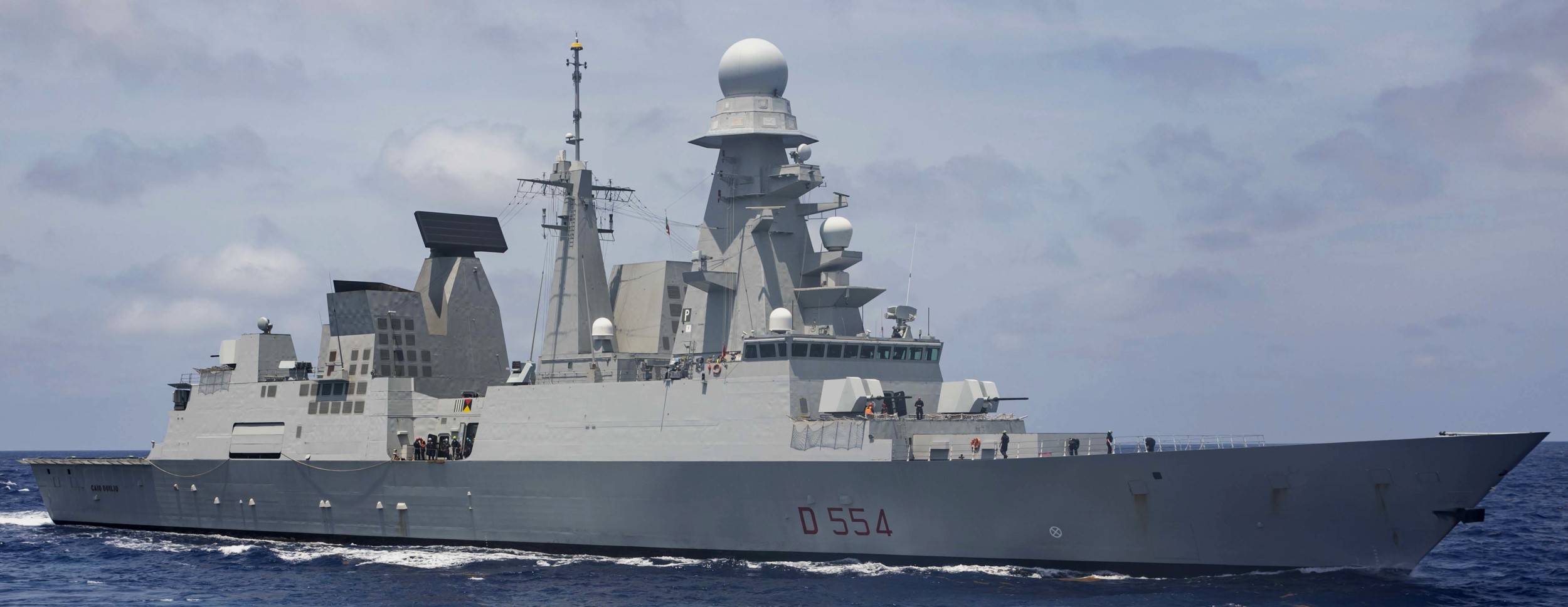 d-554 caio duilio its nave horizon class guided missile destroyer ddgh italian navy marina militare 47