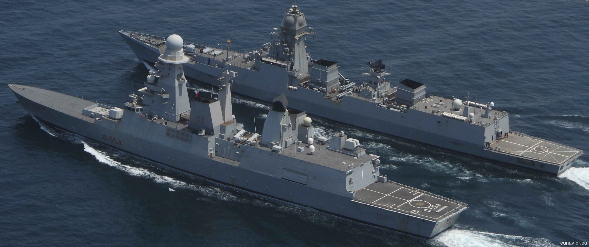 d-554 caio duilio its nave horizon class guided missile destroyer italian navy marina militare eunavfor 48
