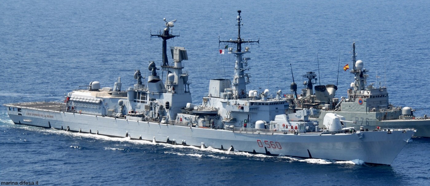 d-560 luigi durand de la penne its nave guided missile destroyer ddg italian navy marina militare 46
