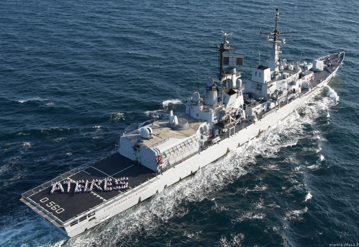 d-560 luigi durand de la penne its nave guided missile destroyer ddg italian navy marina militare 50