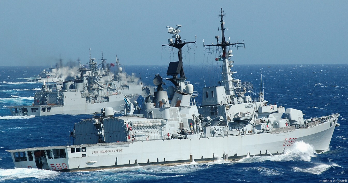 d-560 luigi durand de la penne its nave guided missile destroyer ddg italian navy marina militare 52
