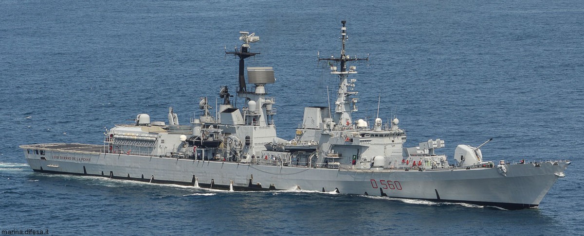 d-560 luigi durand de la penne its nave guided missile destroyer ddg italian navy marina militare 56