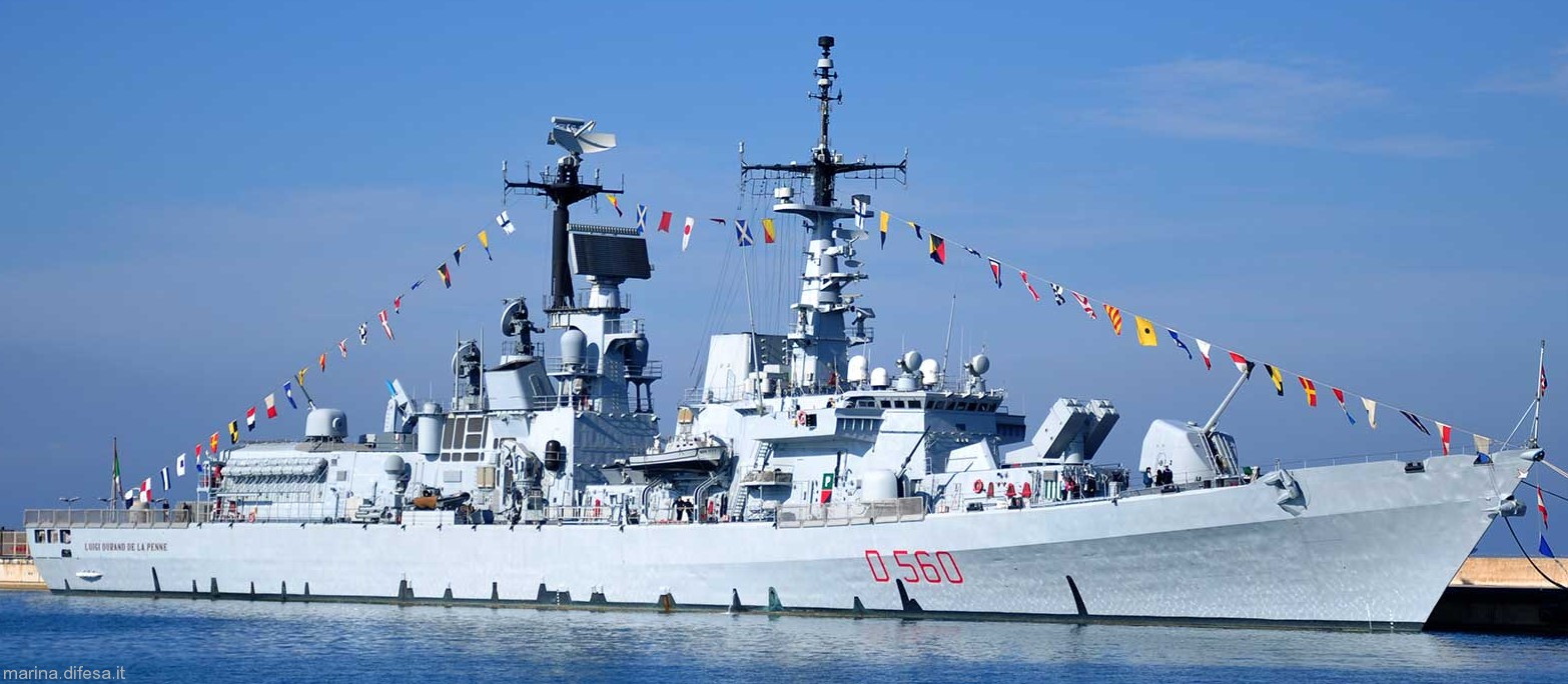 d-560 luigi durand de la penne its nave guided missile destroyer ddg italian navy marina militare 62