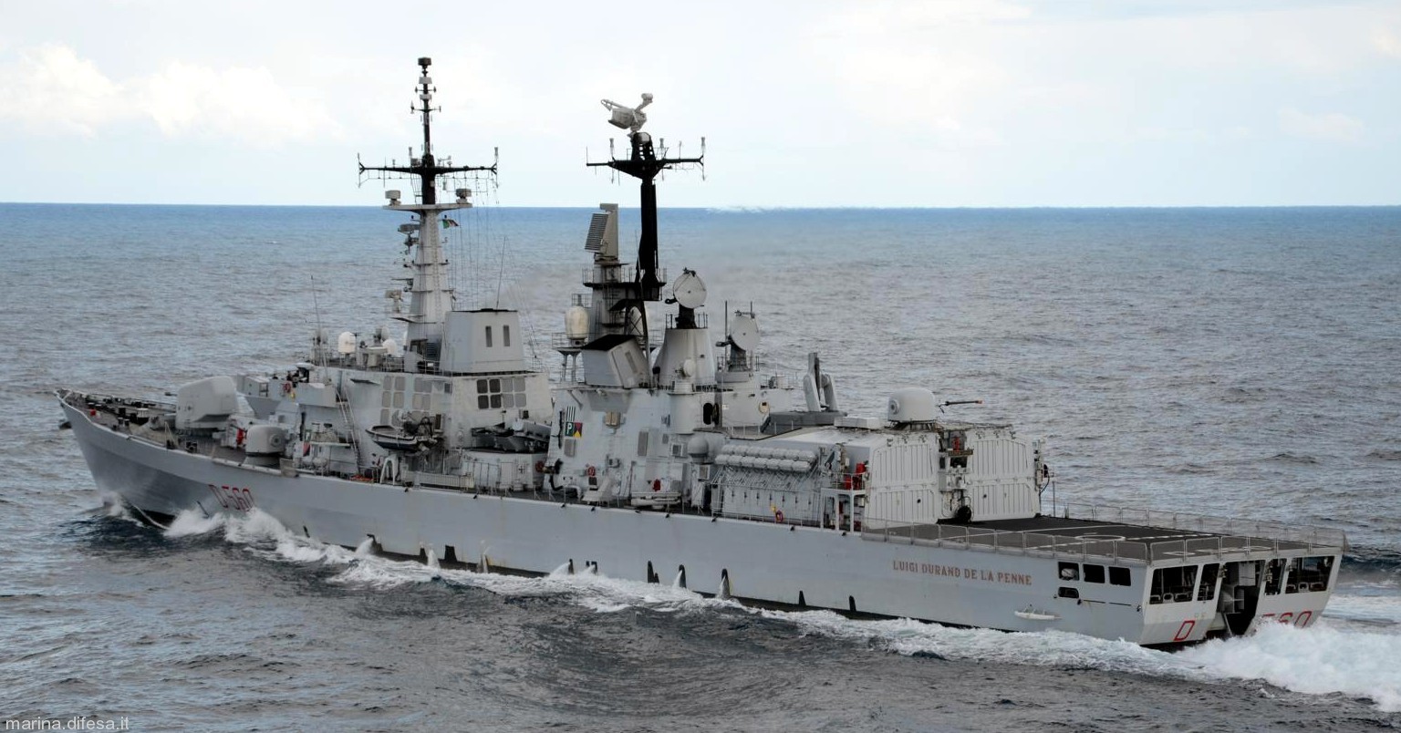 d-560 luigi durand de la penne its nave guided missile destroyer ddg italian navy marina militare 75