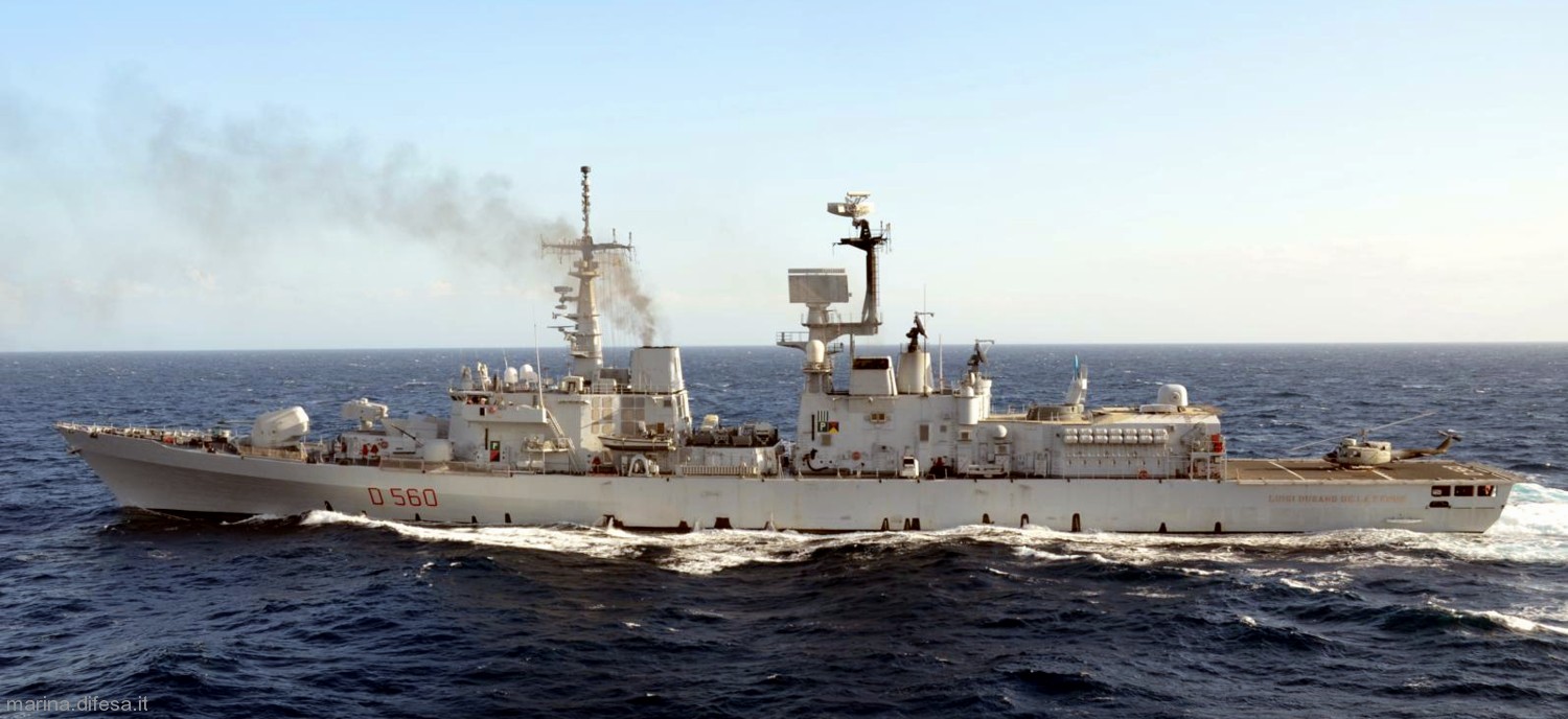 d-560 luigi durand de la penne its nave guided missile destroyer ddg italian navy marina militare 76