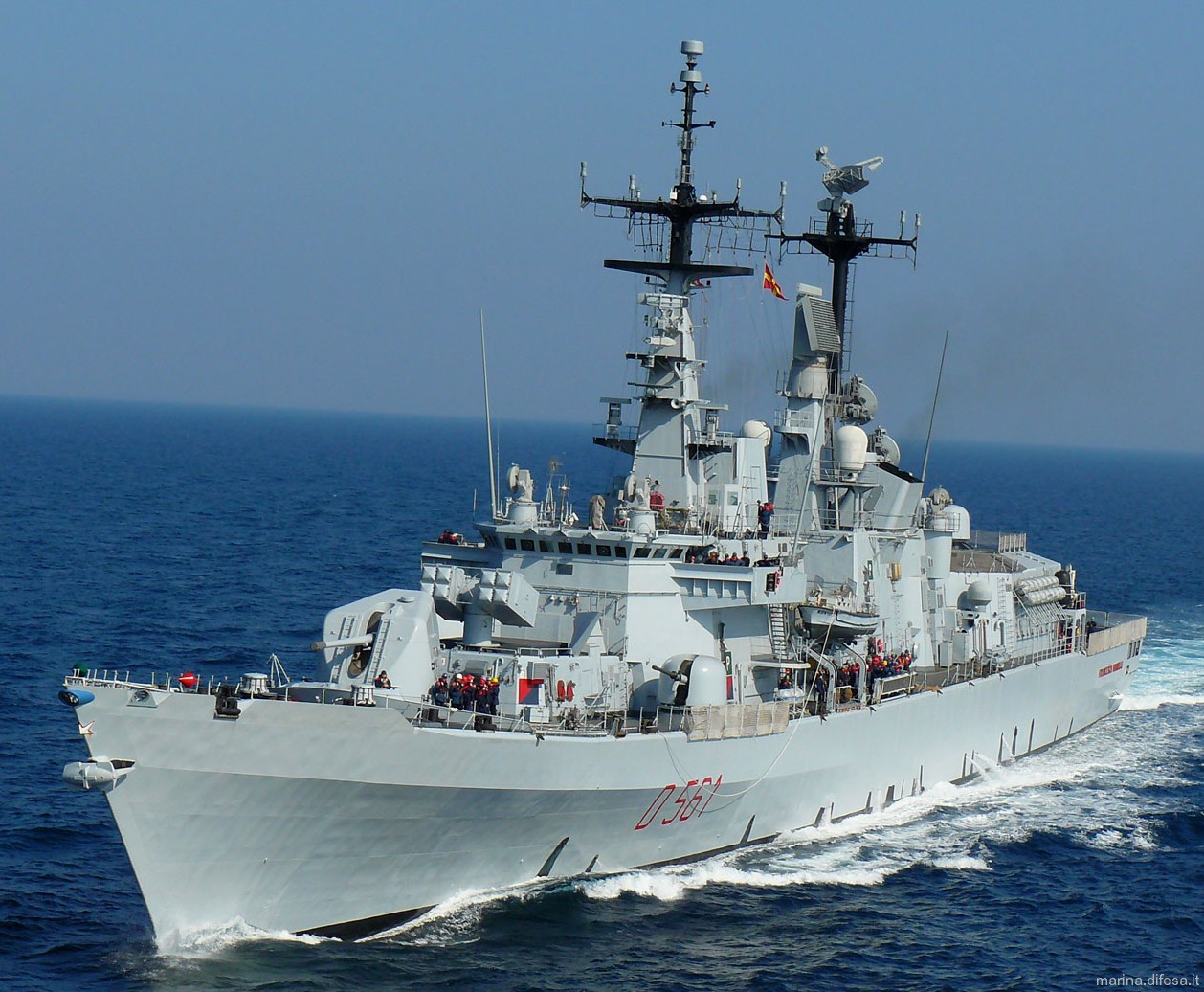d-561 francesco mimbelli its nave guided missile destroyer ddg italian navy marina militare 05