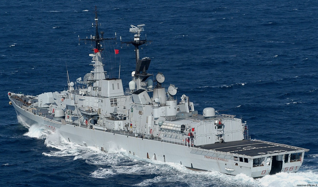 d-561 francesco mimbelli its nave guided missile destroyer ddg italian navy marina militare 25