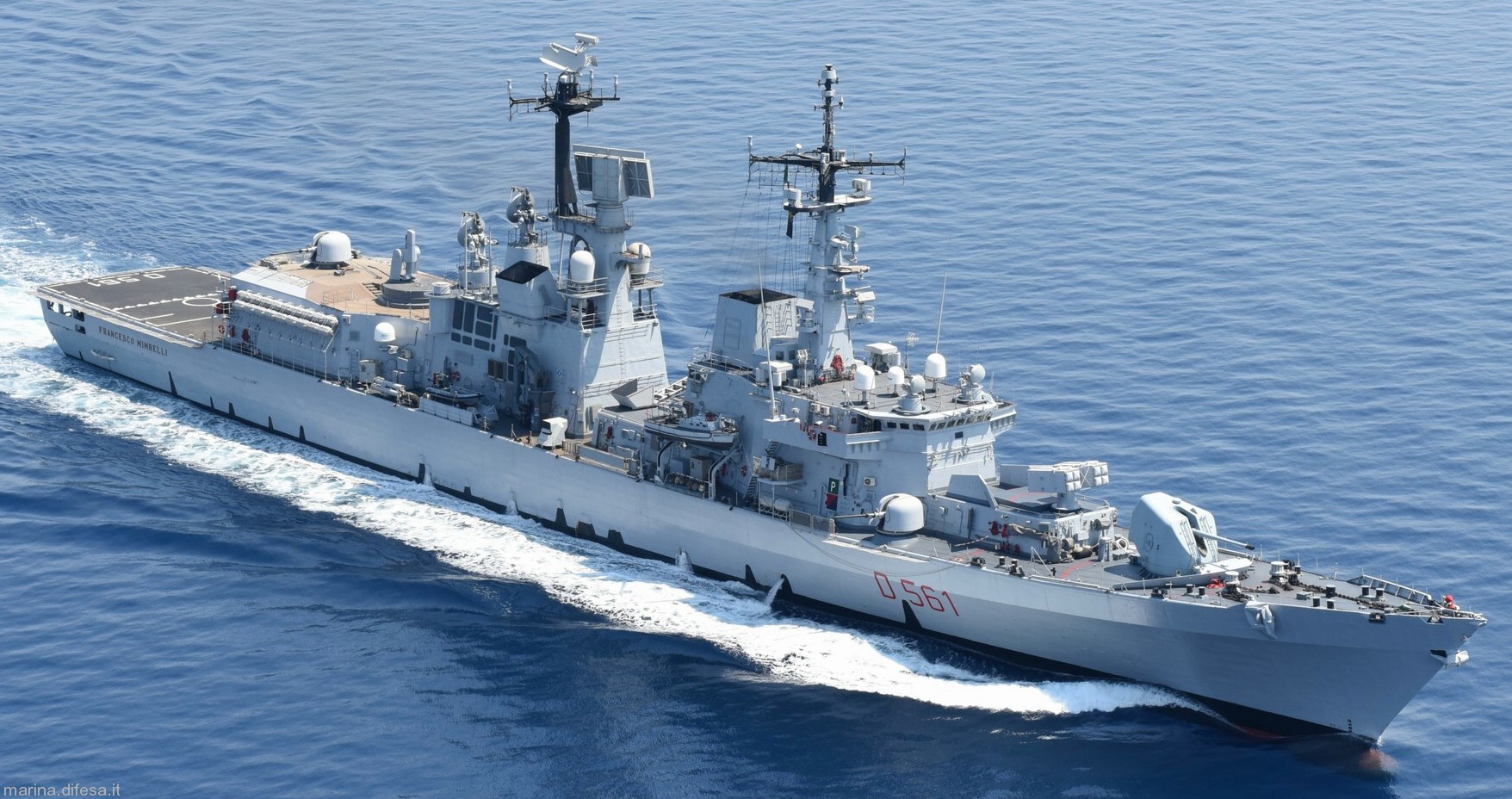 d-561 francesco mimbelli its nave guided missile destroyer ddg italian navy marina militare 30x fincantieri riva trigoso