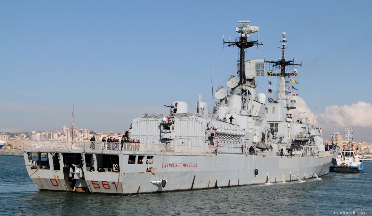 d-561 francesco mimbelli its nave guided missile destroyer ddg italian navy marina militare 39