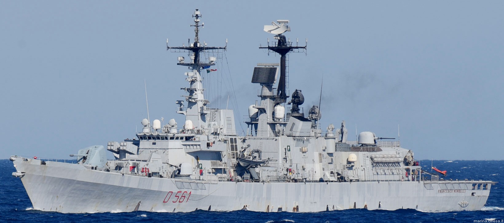 d-561 francesco mimbelli its nave guided missile destroyer ddg italian navy marina militare 41