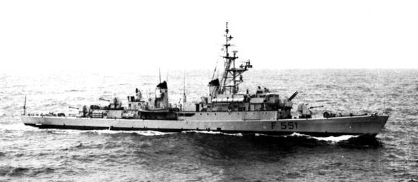 f 551 its canopo centauro class frigate italian navy 1958 1982 d 570 canitieri navali taranto