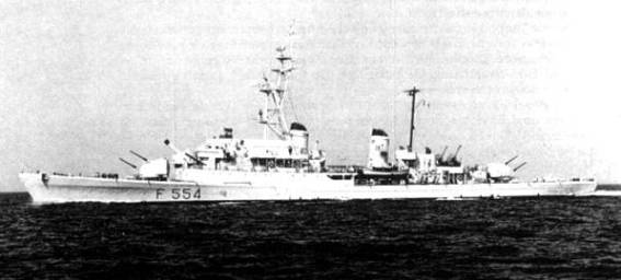 f 554 its centauro class frigate italian navy cantieri navali ansaldo livorno d 571
