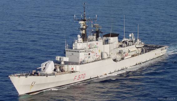 f 570 maestrale its nave class guided missile frigate italian navy marina militare italiana