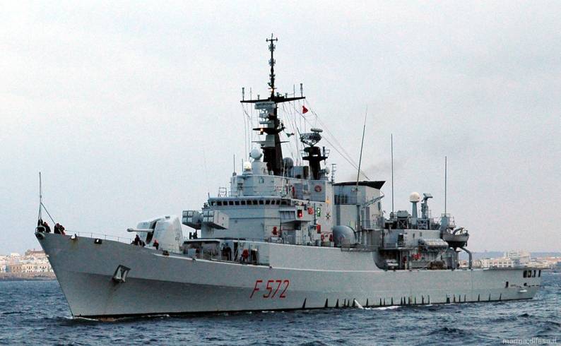 f 572 its libeccio maestrale class frigate italian navy