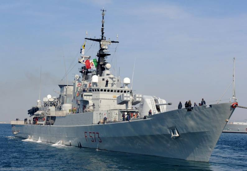 f 573 scirocco frigate maestrale class italian navy