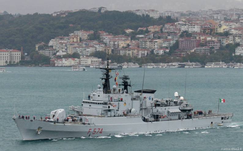 f 574 its aliseo frigate italian navy