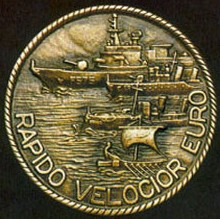 f 575 euro crest insignia patch badge maestrale class frigate italian navy