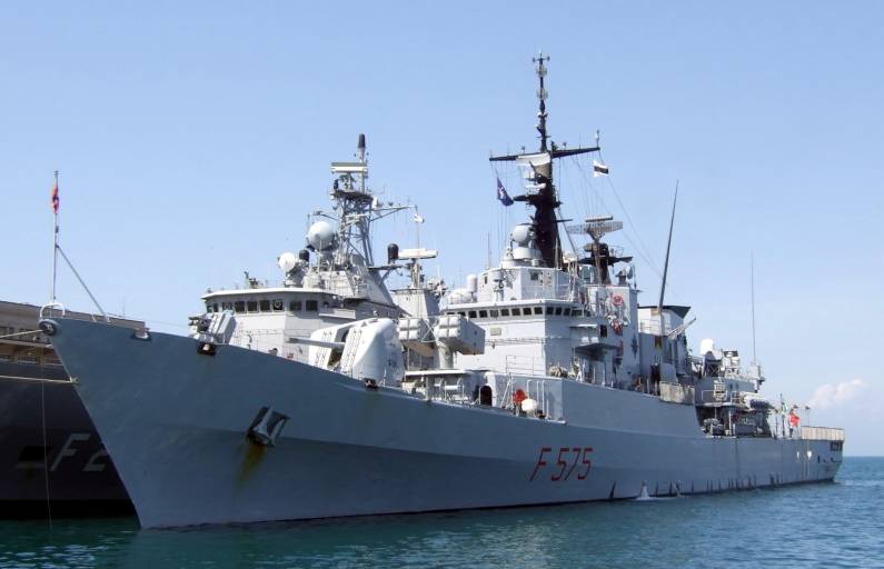 f 575 its nave euro maestrale class frigate italian navy standing nato maritime group 2 snmg-2 trieste april 2008