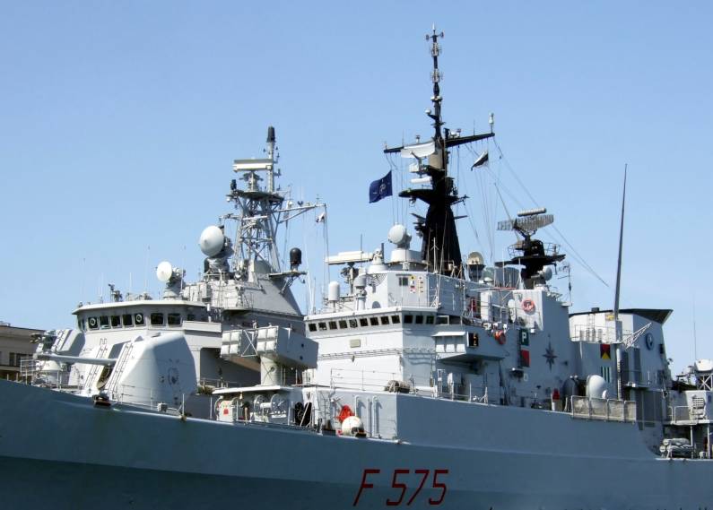 f 575 its euro maestrale class frigate nato snmg-2