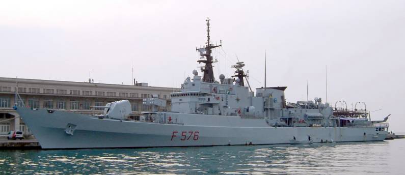 f 576 its espero maestrale class guided missile frigate italian navy stanavformed trieste italy november 2004