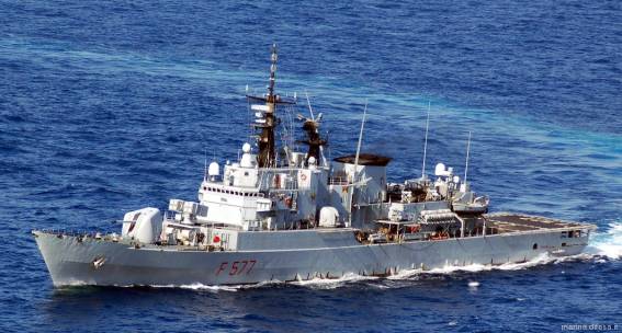 f 577 zeffiro its nave maestrale class frigate guided missile italian navy marina militare italiana