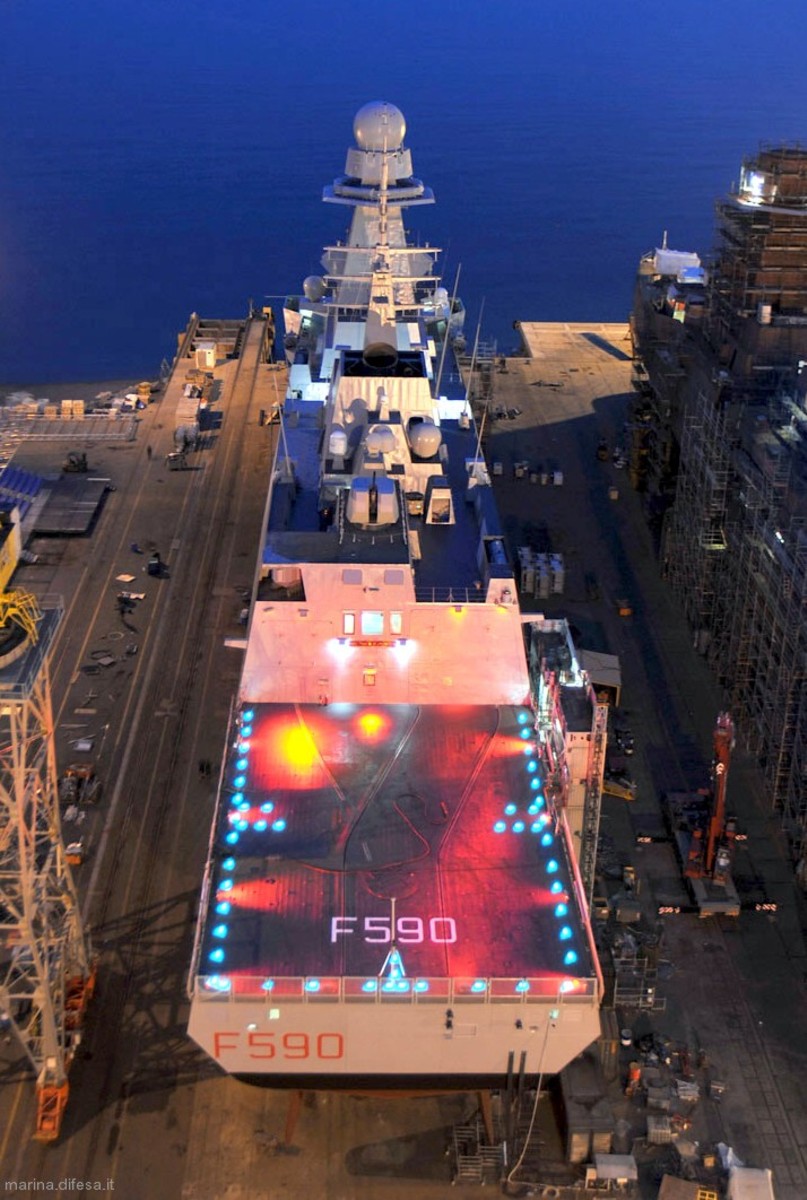 f-590 its carlo bergamini nave fremm class guided missile frigate italian navy marina militare 39