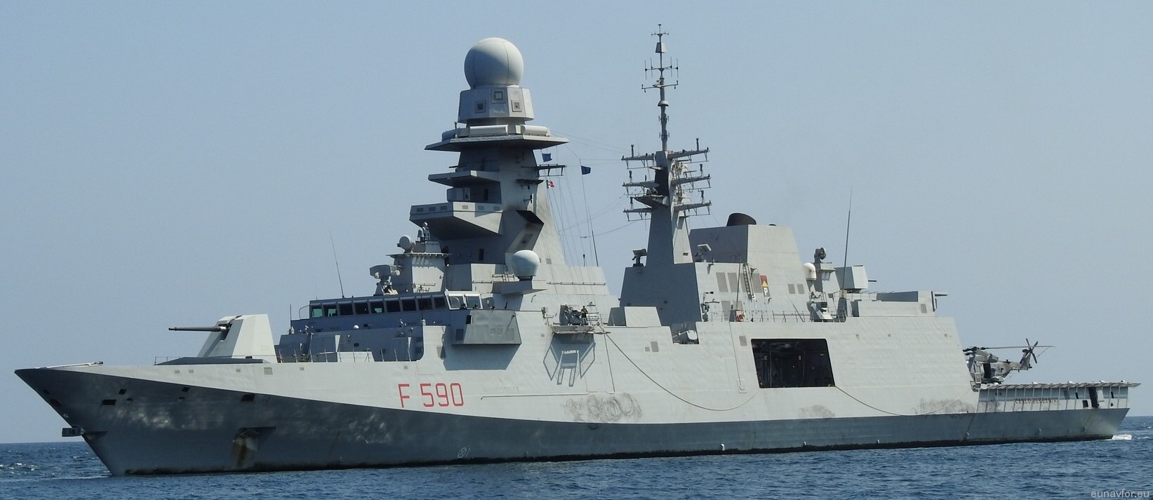 f-590 carlo bergamini its nave fremm class guided missile frigate italian navy marina militare eunavfor 48