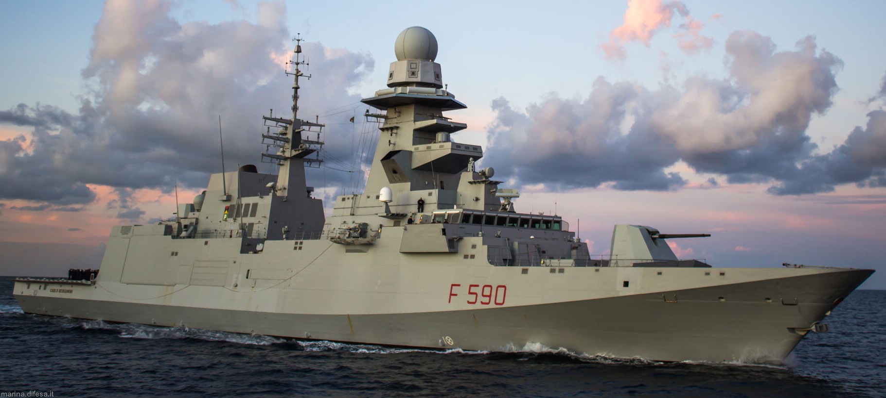 f-590 carlo bergamini its nave fremm class guided missile frigate italian navy marina militare 50
