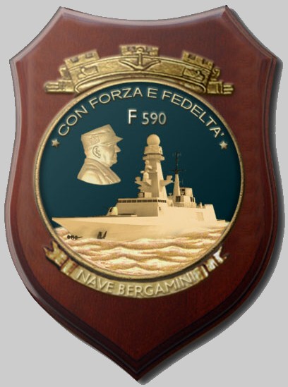 f-590 its carlo bergamini insignia crest patch badge fremm class frigate italian navy 02x