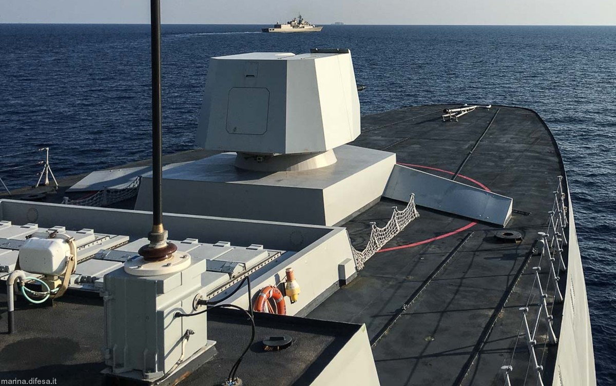 f-591 virginio fasan its nave bergamini fremm class guided missile frigate italian navy marina militare 46 sylver vertical launching system vls aster sam mbda