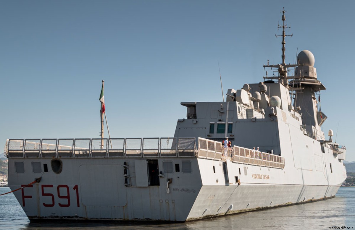 f-591 virginio fasan its nave bergamini fremm class guided missile frigate italian navy marina militare 53