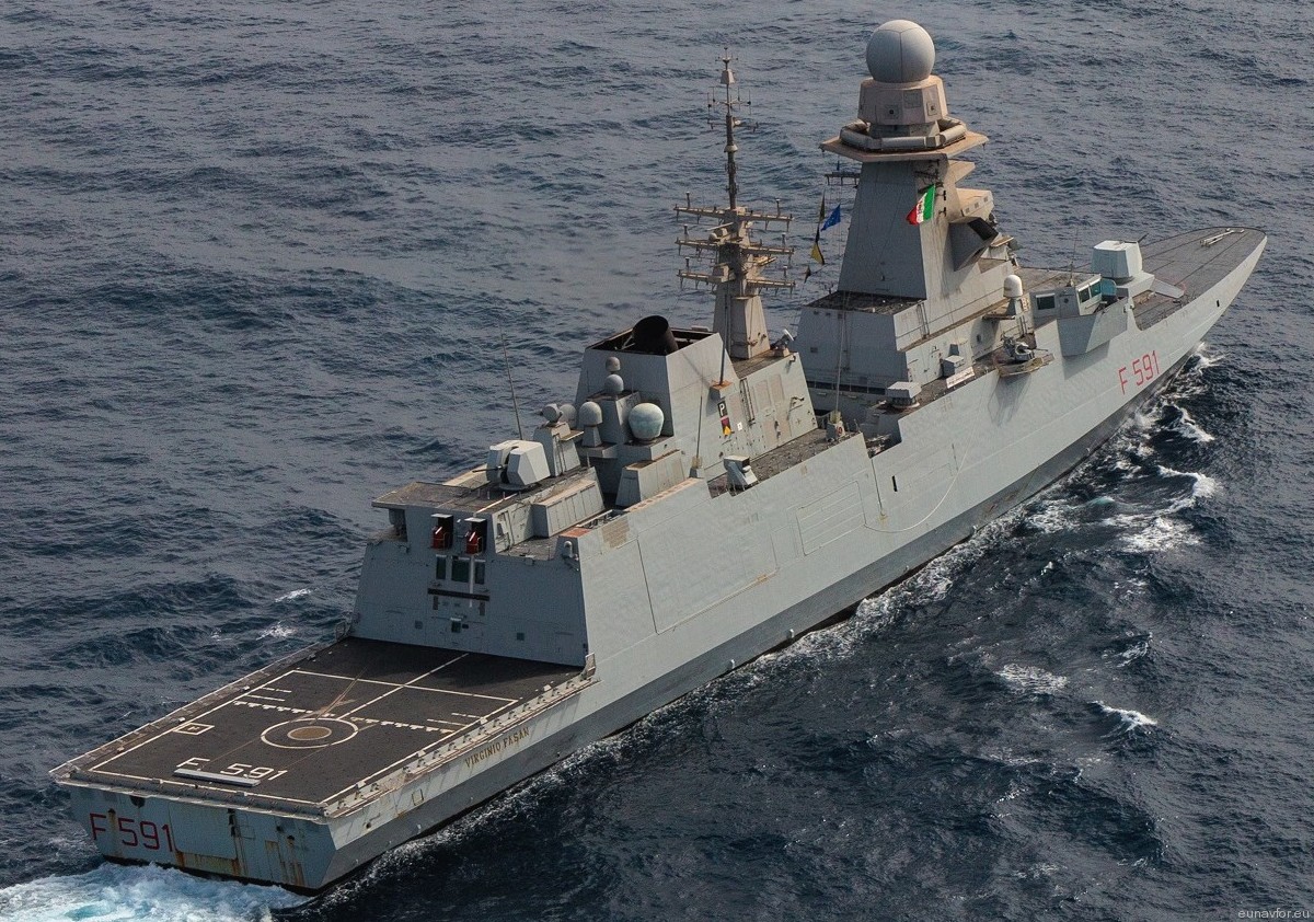 f-591 virginio fasan its nave bergamini fremm class guided missile frigate italian navy marina militare 57