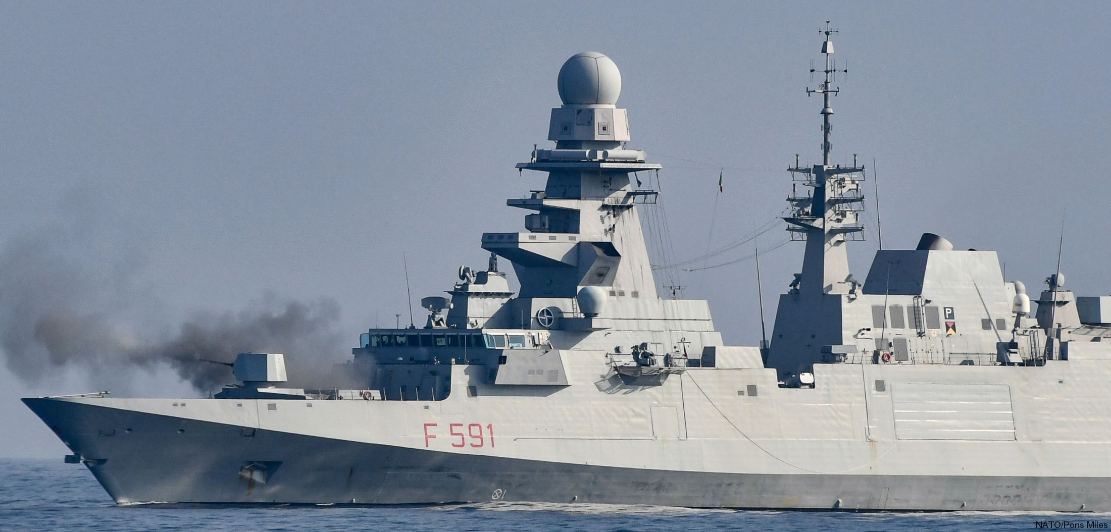 f-591 virginio fasan its nave bergamini fremm class guided missile frigate italian navy marina militare 58 nato snmg