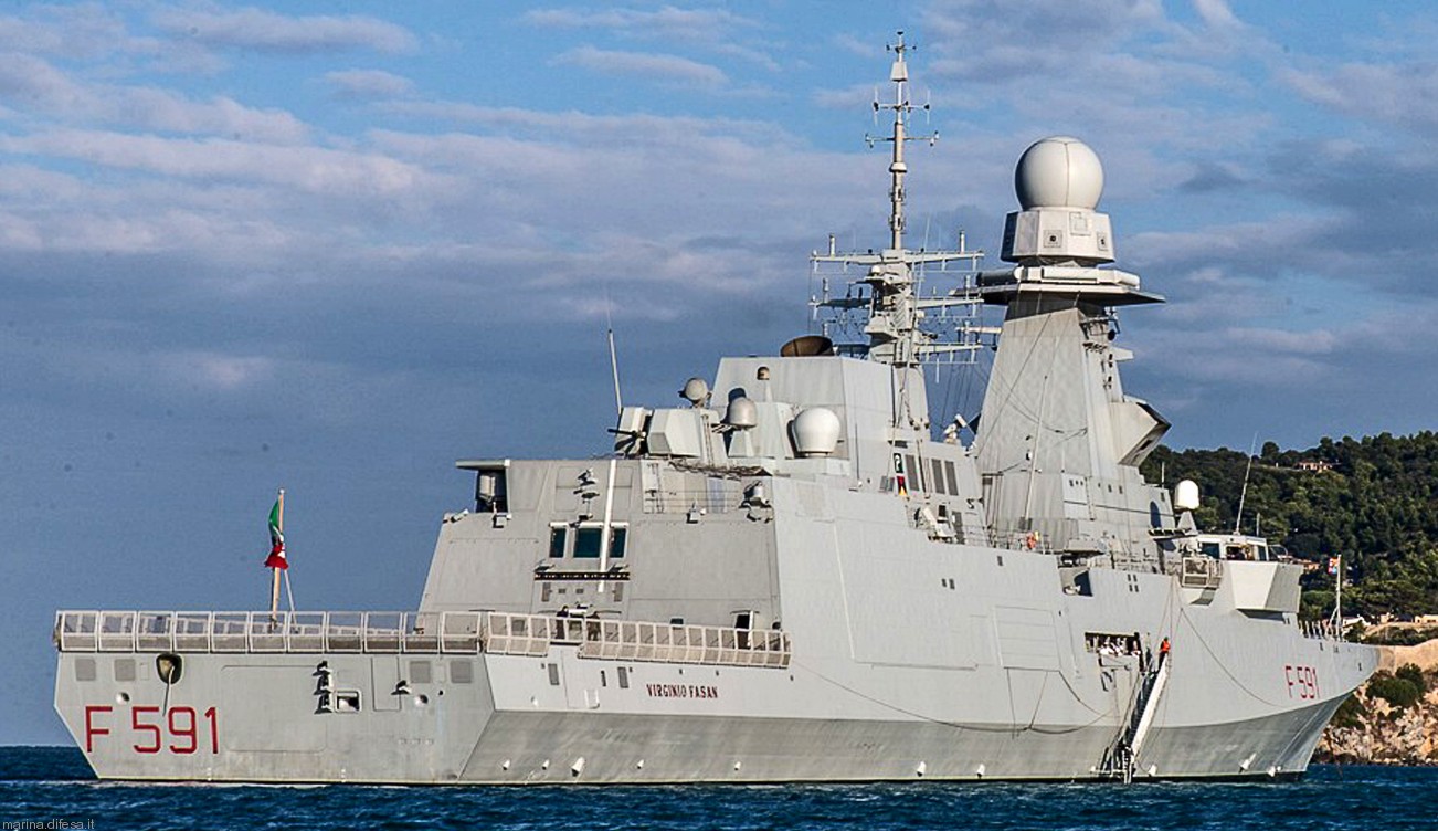 f-591 virginio fasan its nave bergamini fremm class guided missile frigate italian navy marina militare 66