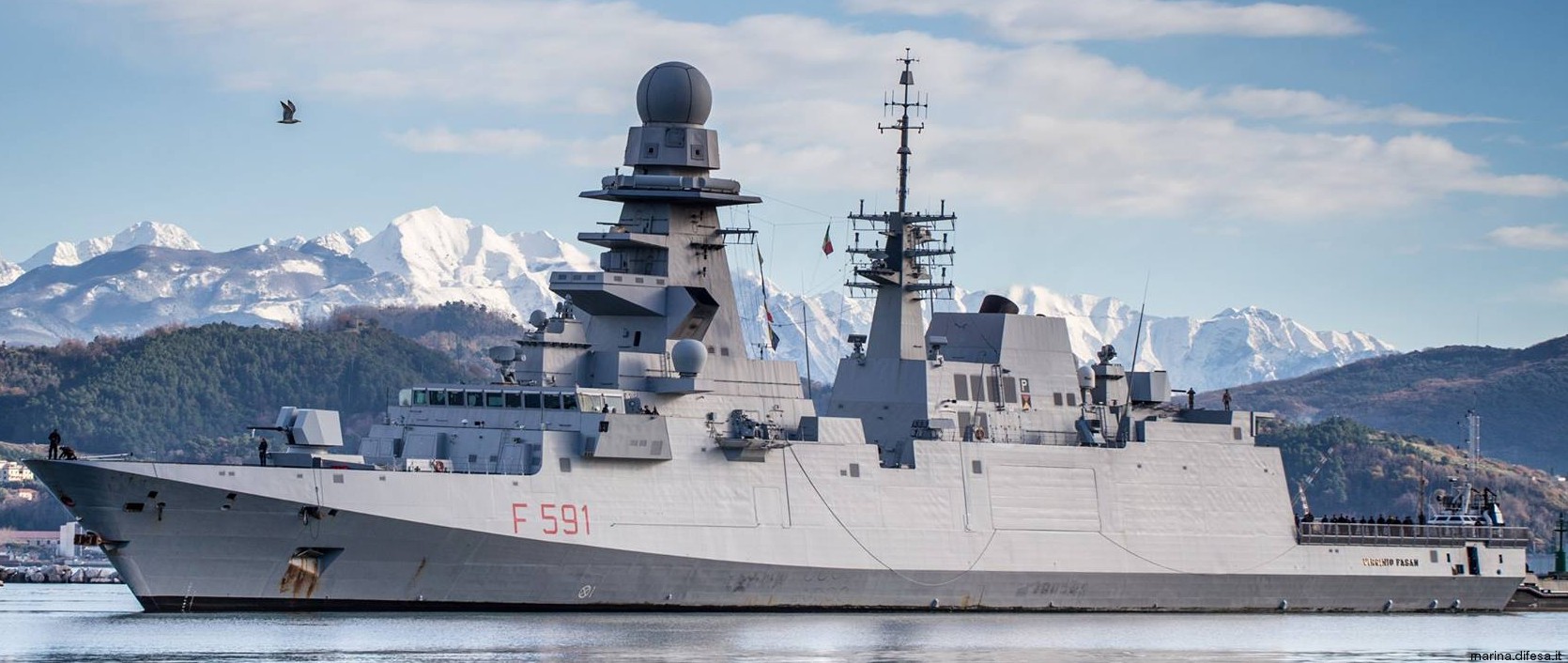 f-591 virginio fasan its nave bergamini fremm class guided missile frigate italian navy marina militare 69