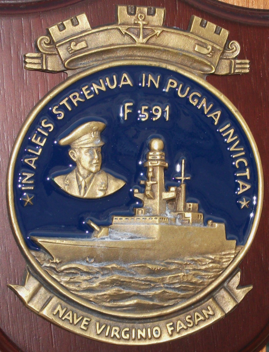 f-591 virginio fasan insignia crest patch badge its nave fremm frigate italian navy marina militare 02x