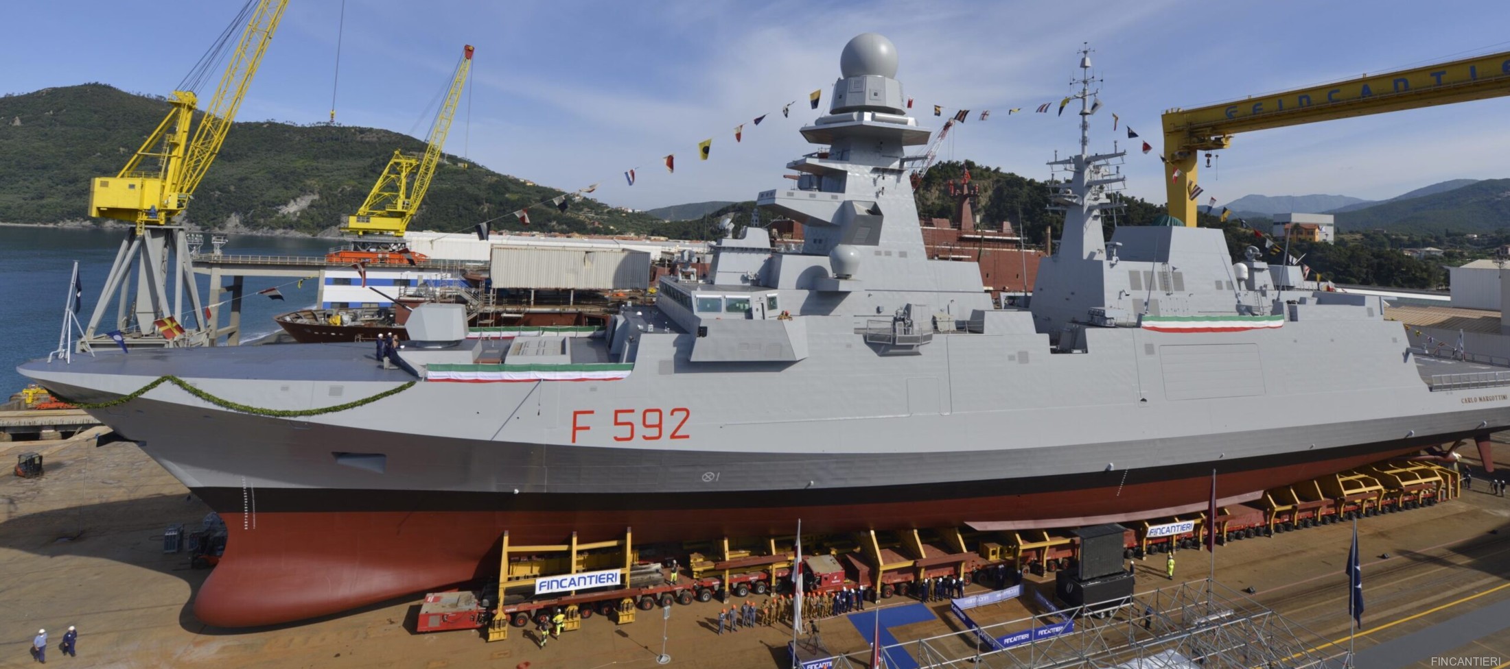 f-592 carlo margottini its nave bergamini fremm class guided missile frigate italian navy marina militare 49 fincantieri