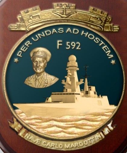 f-592 its carlo margottini insignia crest patch badge fremm frigate italian navy 02x