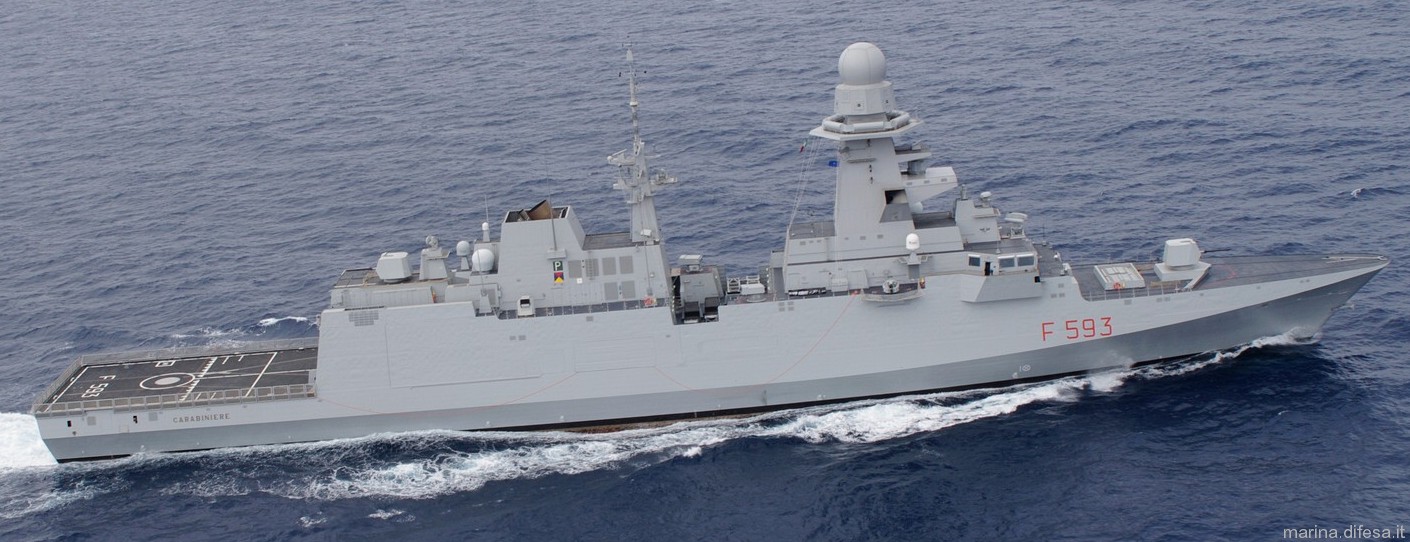f-593 carabiniere its nave bergamini fremm class guided missile frigate italian navy marina militare 14