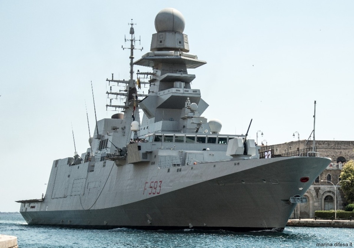 f-593 carabiniere its nave bergamini fremm class guided missile frigate italian navy marina militare 21