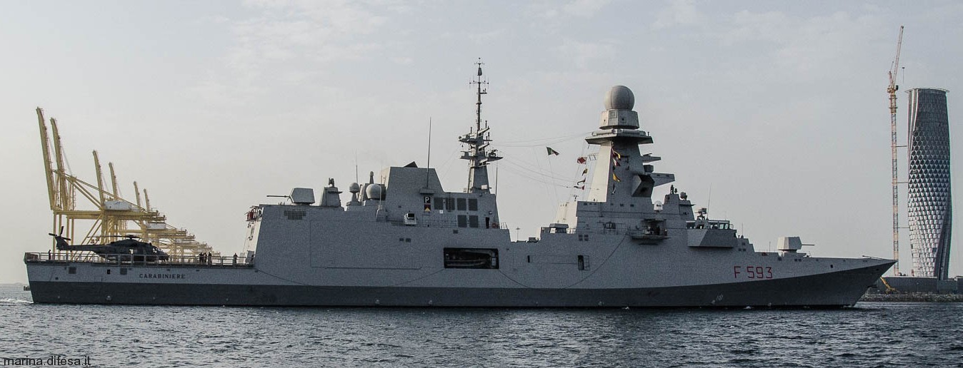 f-593 carabiniere its nave bergamini fremm class guided missile frigate italian navy marina militare 24