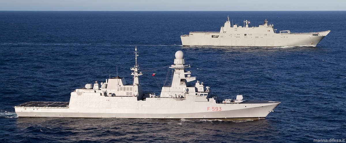 f-593 carabiniere its nave bergamini fremm class guided missile frigate italian navy marina militare 26