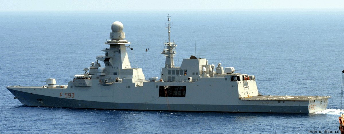 f-593 carabiniere its nave bergamini fremm class guided missile frigate italian navy marina militare 29