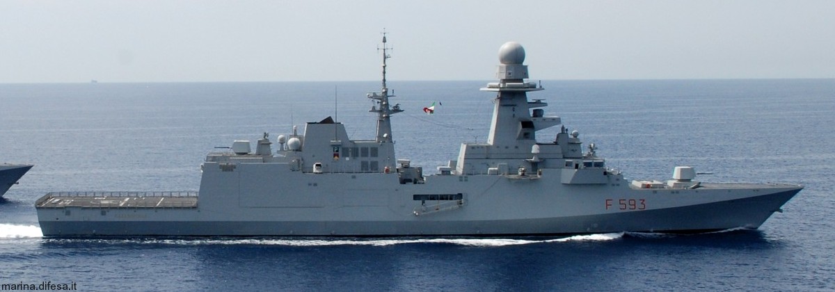 f-593 carabiniere its nave bergamini fremm class guided missile frigate italian navy marina militare 32